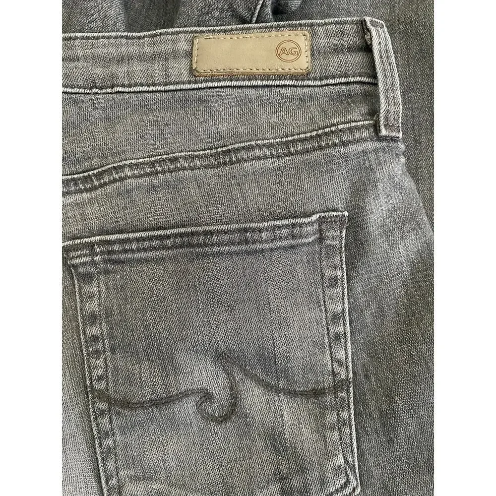AG Womens The Prima Ankle MidRise Cigarette Ankle Split Hem Stretch Jean Raw Hem